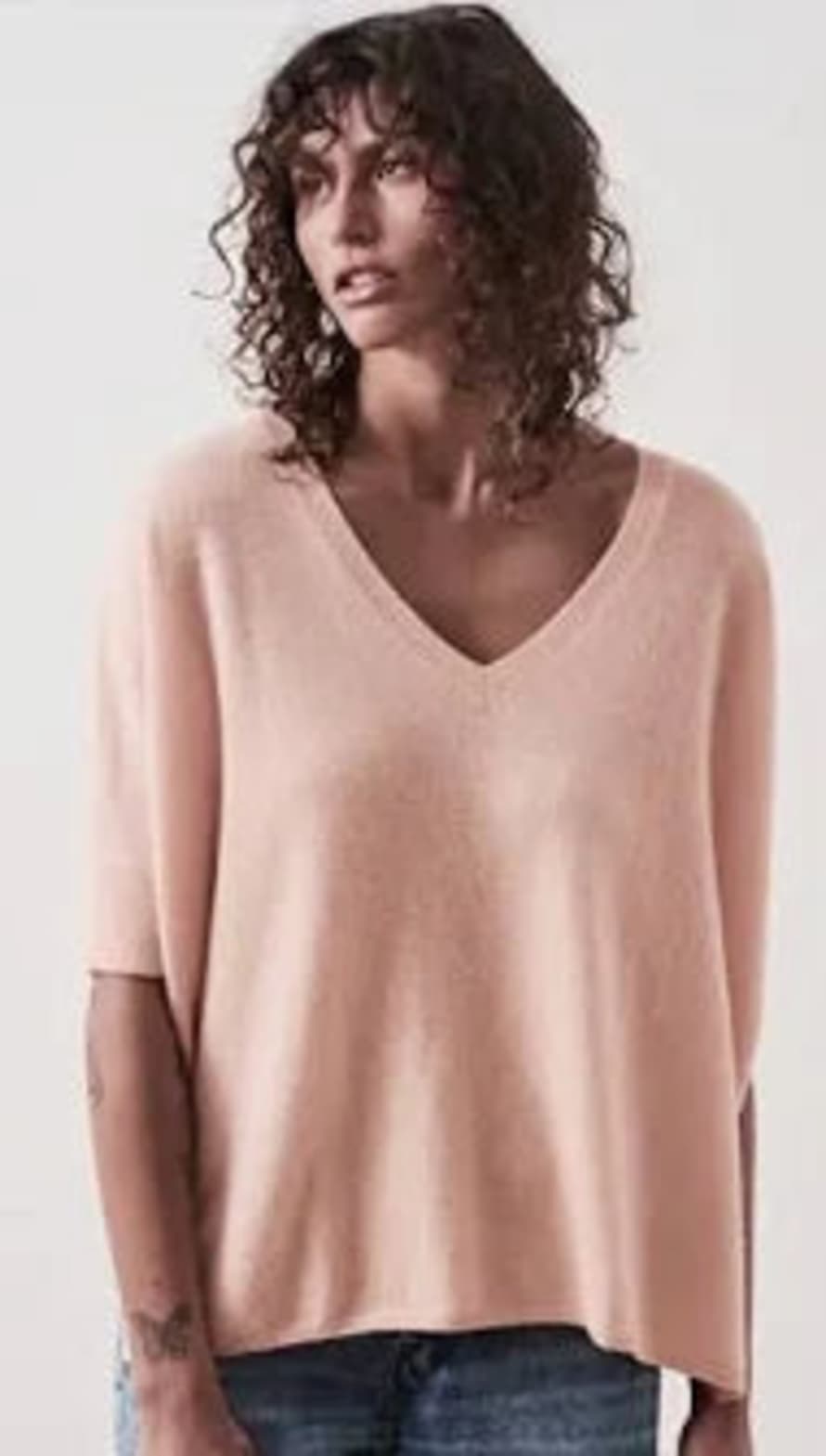 Absolut Cashmere Kate Ice Cream Pale Pink Cashmere Sweater