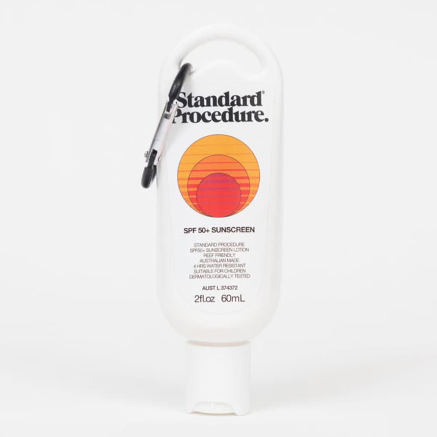 Standard Procedure SPF 50+ Clip On Mini Bottle Suncream 60ml