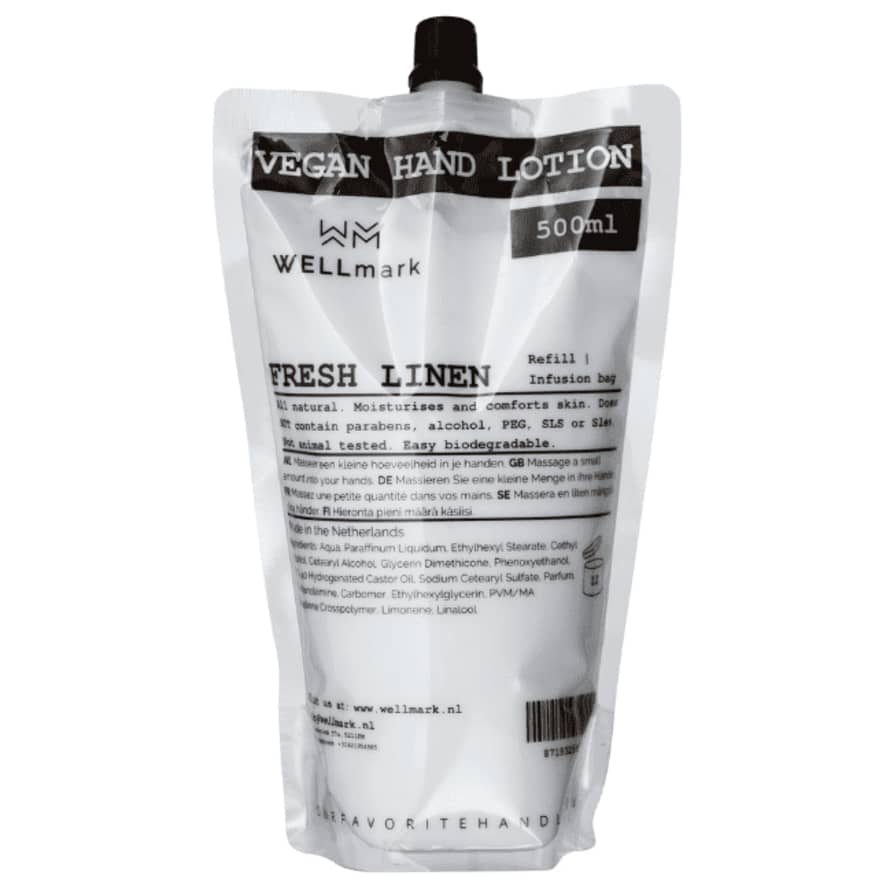 Wellmark HAND LOTION | FRESH LINEN REFILL 500ml