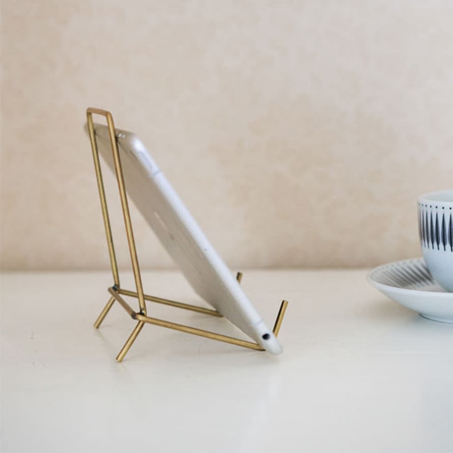 TUSKcollection Brass Stand For Ipad Or Photos