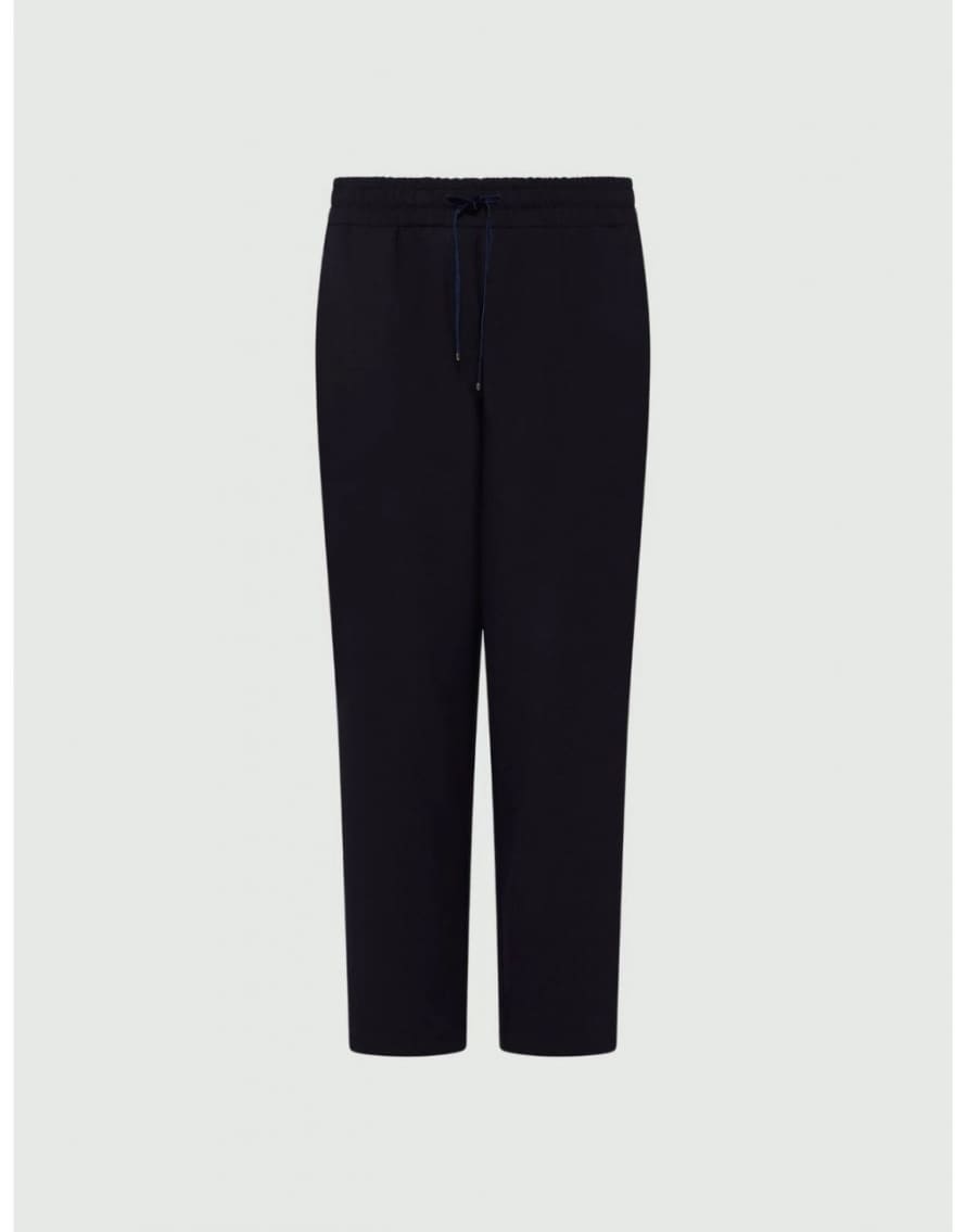 Marella Marella Ricola Relaxed Drawstring Ankle Crop Trousers Col: 002 Navy, S