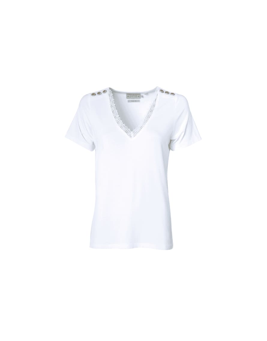 Holland Cooper Holland Cooper Amelia T-shirt Size: M, Col: White