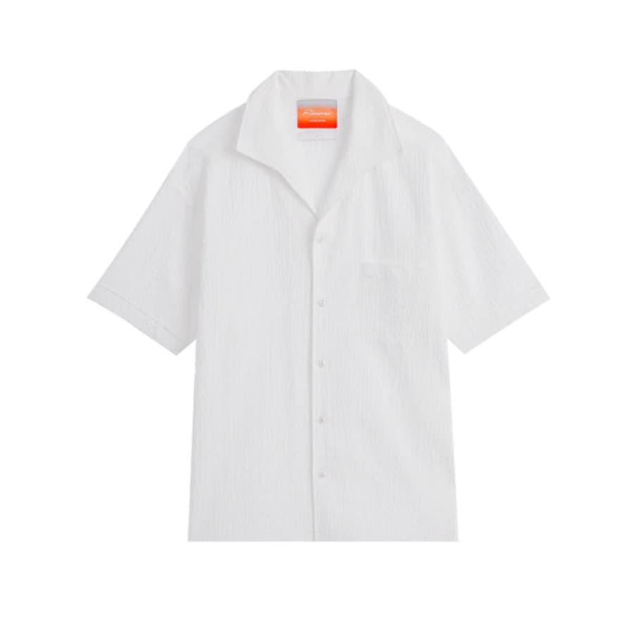 Rivieras Seersucker Shirt - White