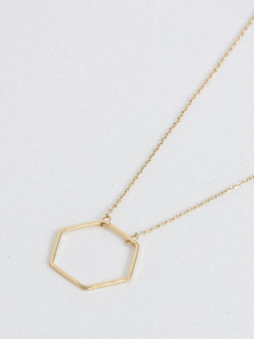 Big Metal Evi Delicate Hexagon Necklace