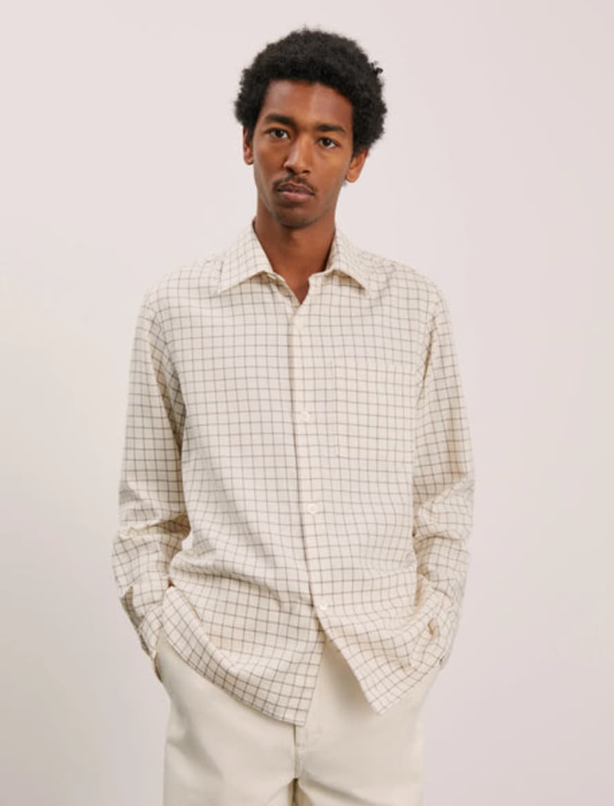 Another Aspect Another Shirt 4.0 Ecru/pale Check