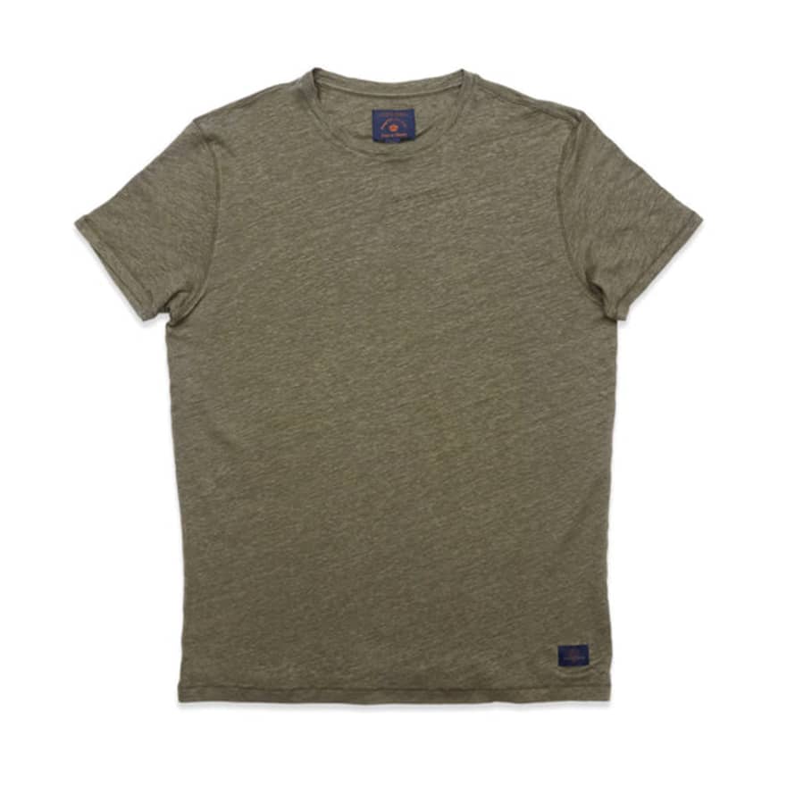 Blue de Genes Totti Linen T-shirt - Army