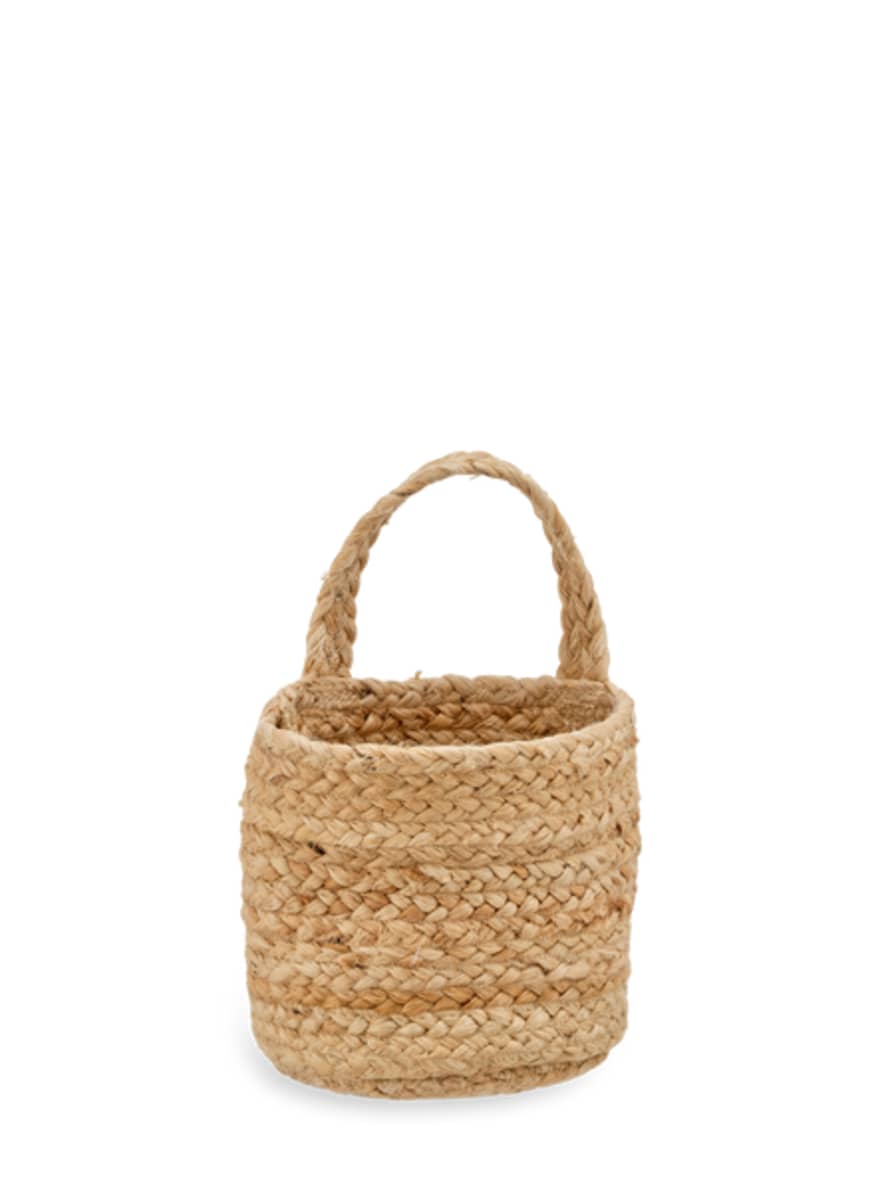 Nkuku Large Chapad Hemp Wide Wall Hung Basket