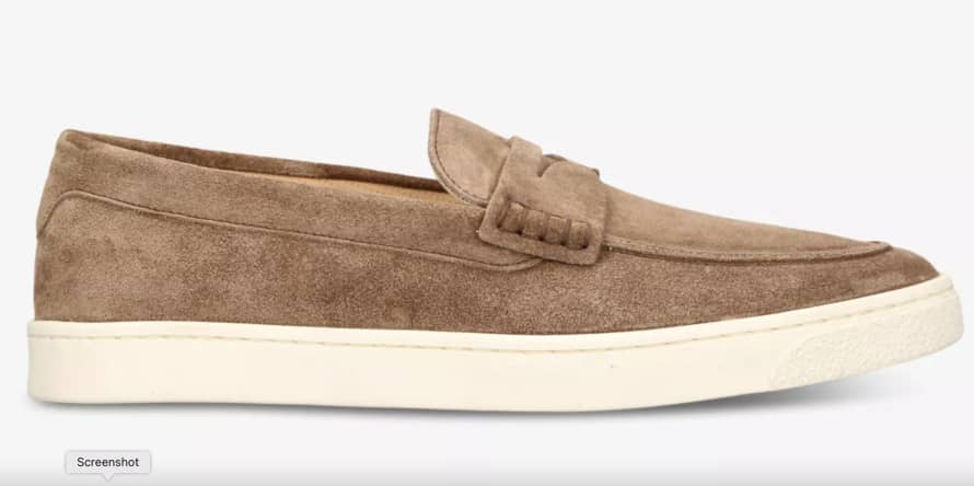 BRUNELLO CUCINELLI Hybrid penny-detail suede loafers