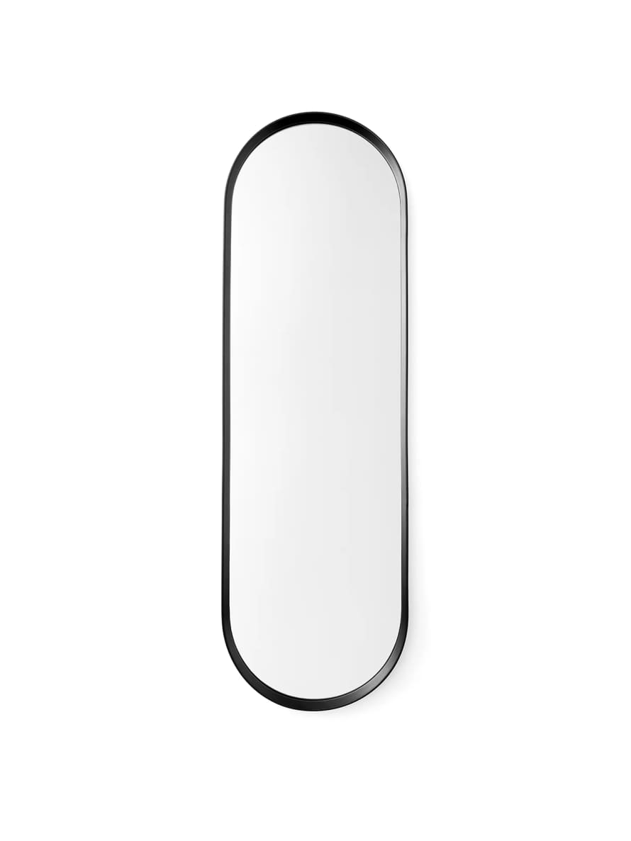 AUDO COPENHAGEN NORM WALL MIRROR, OVAL Designer Norm Architects / Powder Coated Black