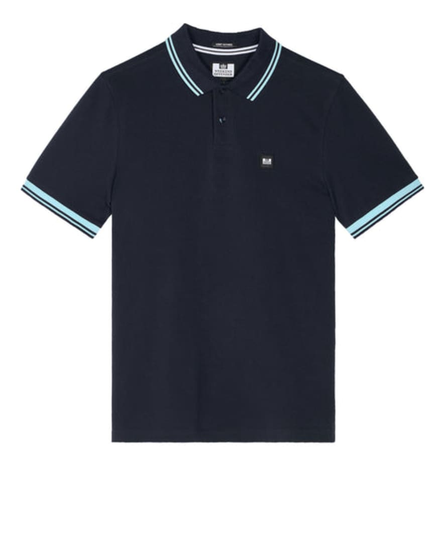 Weekend Offender Levanto Polo Shirt Navy/saltwater Blue