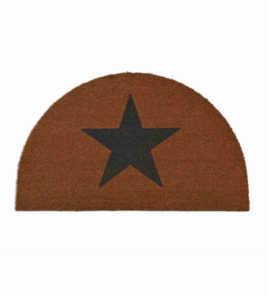 Garden Trading Natural Star Half Moon Doormat