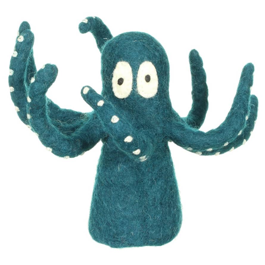 Sjaal met Verhaal Wool felt Egg warmer - Sealife Octopus