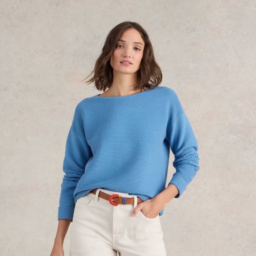 White Stuff Jana Jumper - Mid Blue