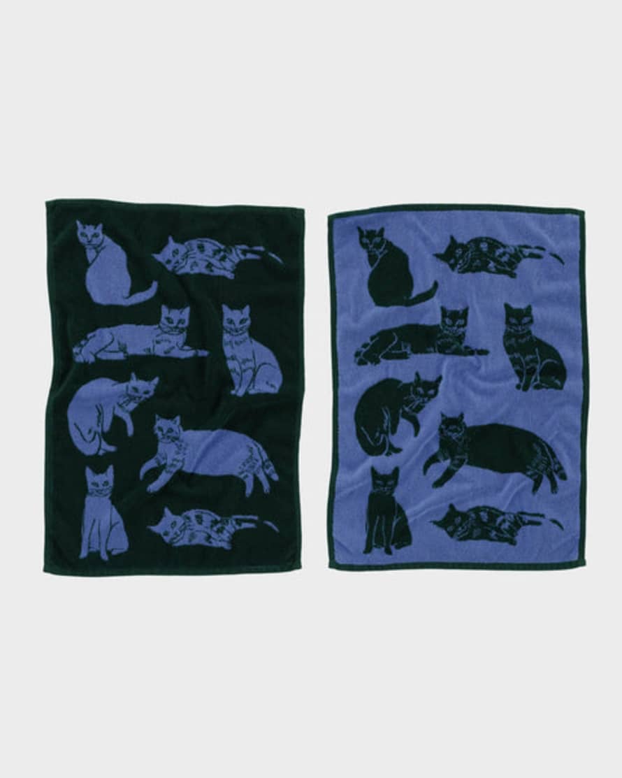 Baggu Hand Towel Set Of 2 - Cats