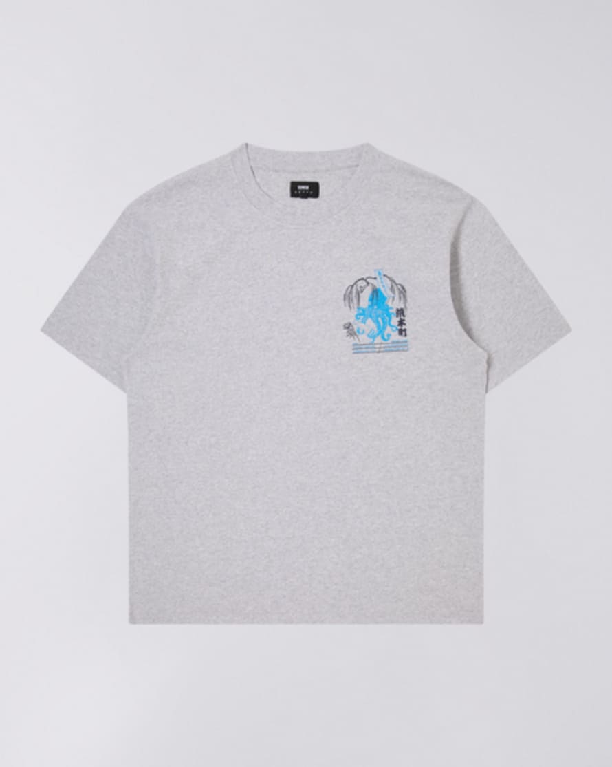 Edwin Drink Mood TS Grey Heather T Shirt