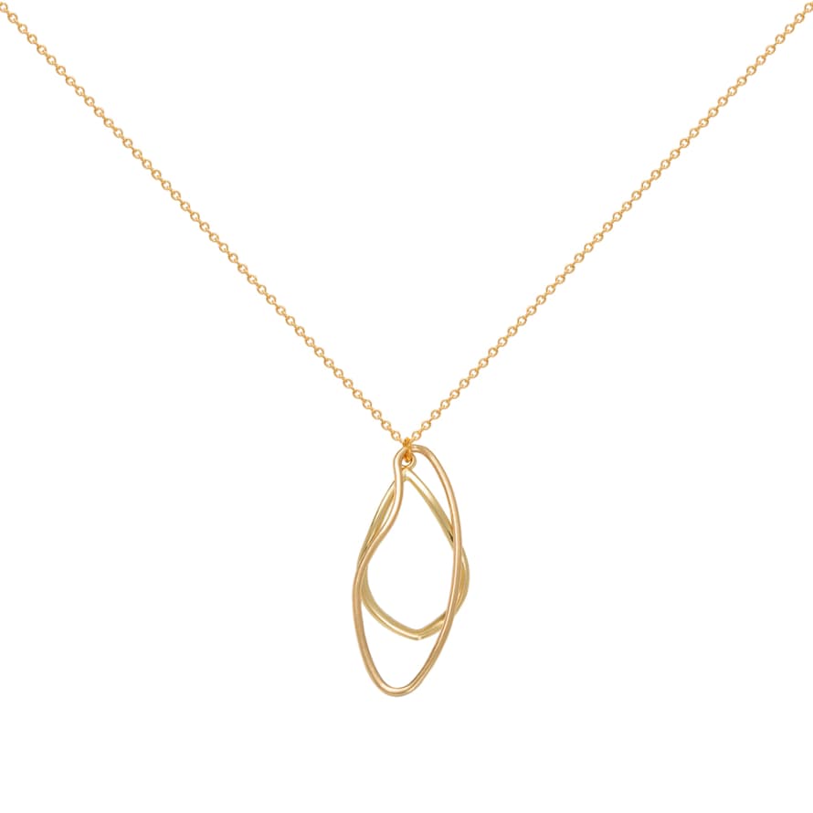 A Weathered Penny  18k Gold Plated Emery Necklace