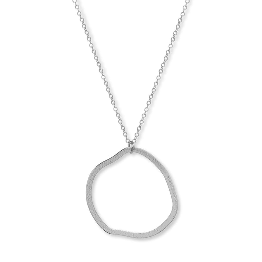 A Weathered Penny  Silver Plated Alber Necklace
