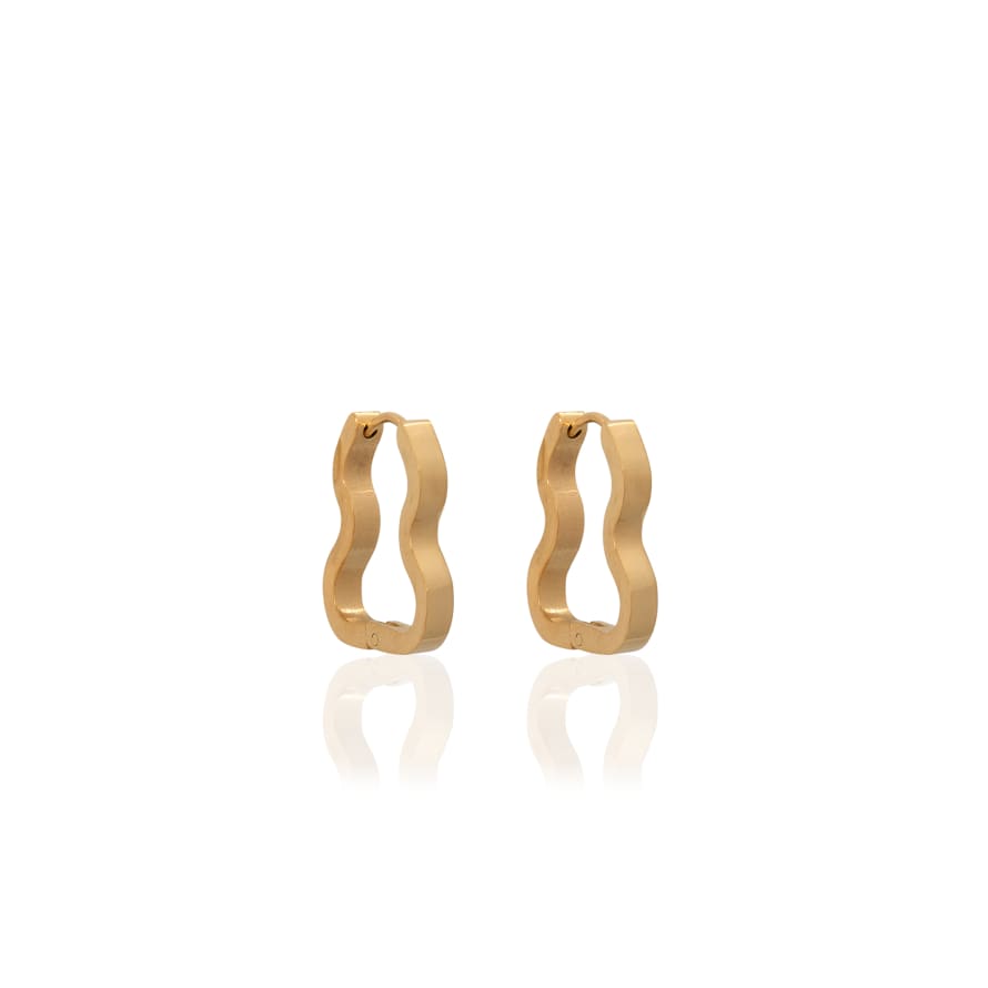 A Weathered Penny  Gold Plated Arya Hoops