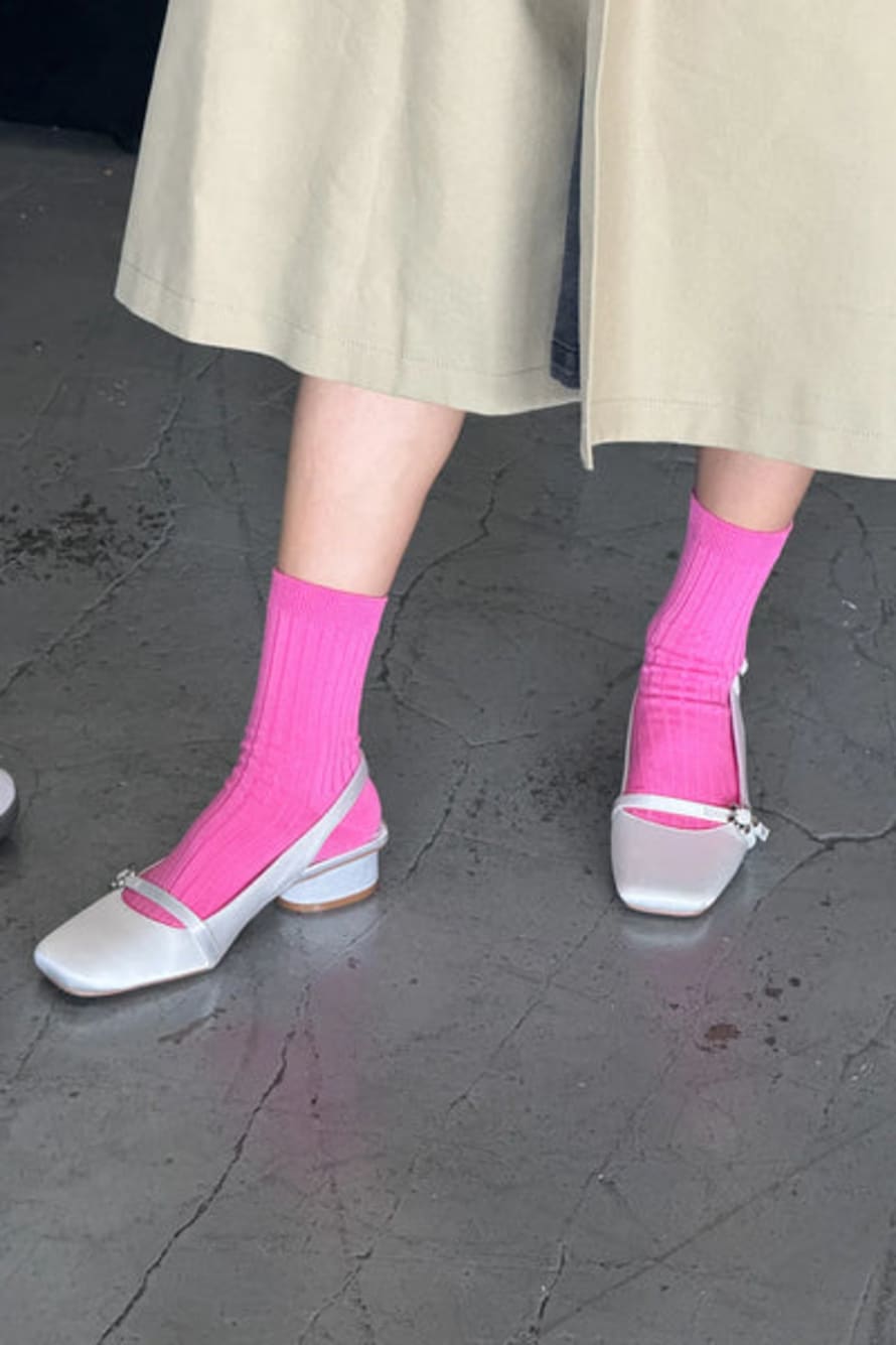 Le Bon Shoppe Her Socks - Bright Pink