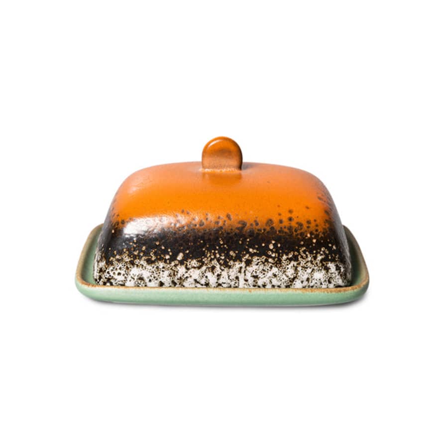 HK Living 70s Ceramics: Butter Dish Meteor