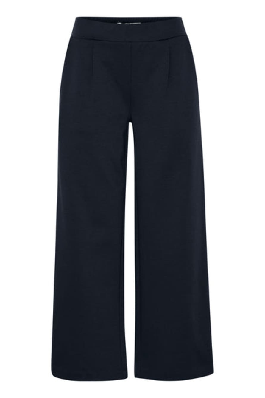 b.young Rizetta Wide Pants Cropped In Copenhagen Night