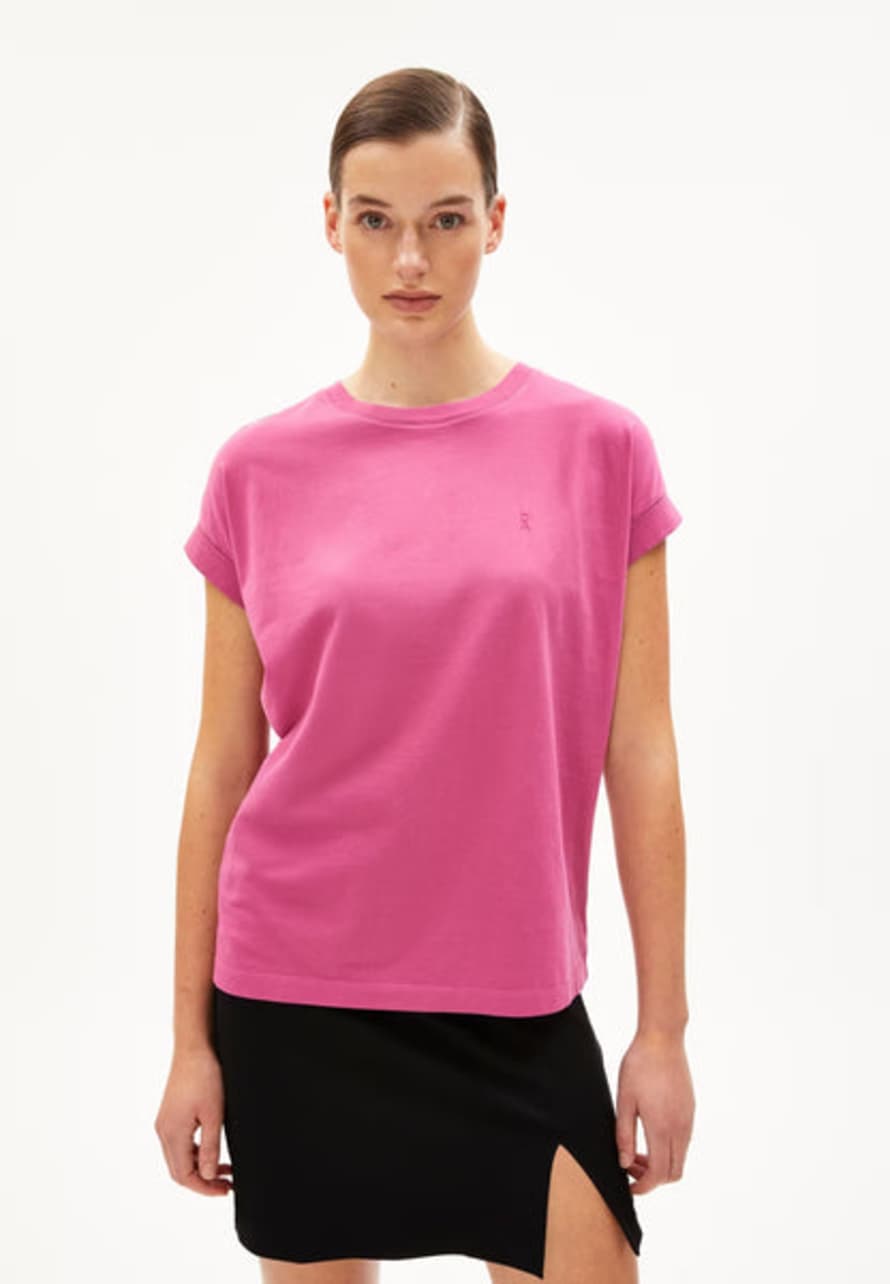 Armedangels Idaara Organic Cotton T-shirt | Crushed Berry