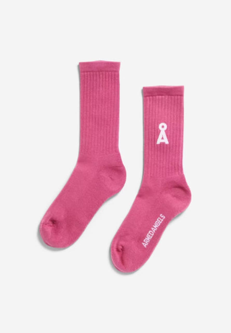 Armedangels Saamus Organic Cotton Socks | Crushed Berry