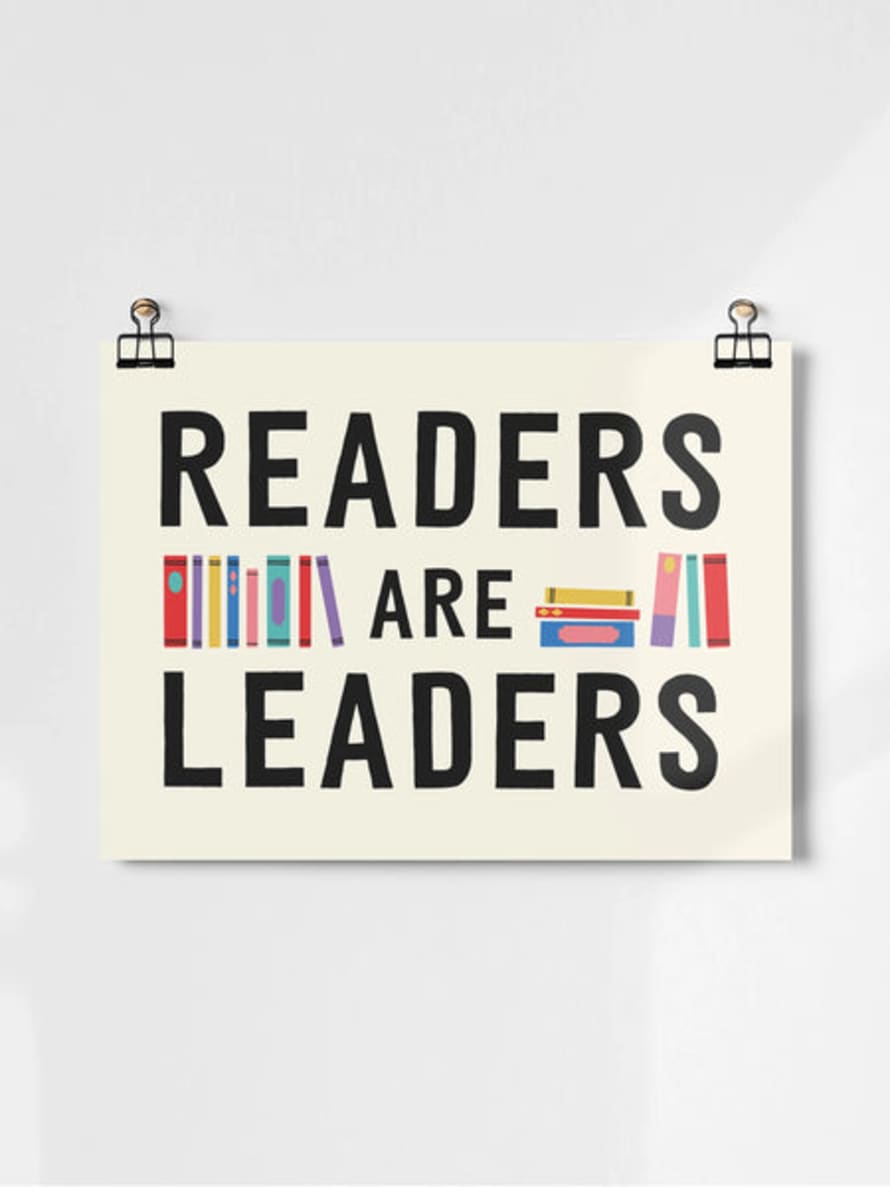 Roomytown Black Framed A3 Readers Are Leaders - A3 Giclee Print