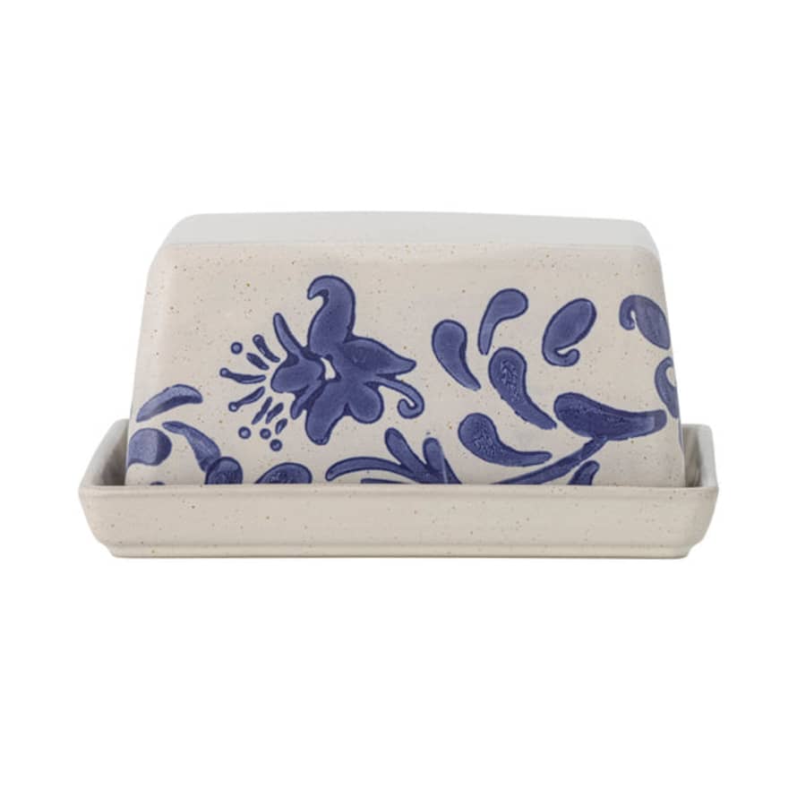 Lillian Daph Petunia Butter Dish