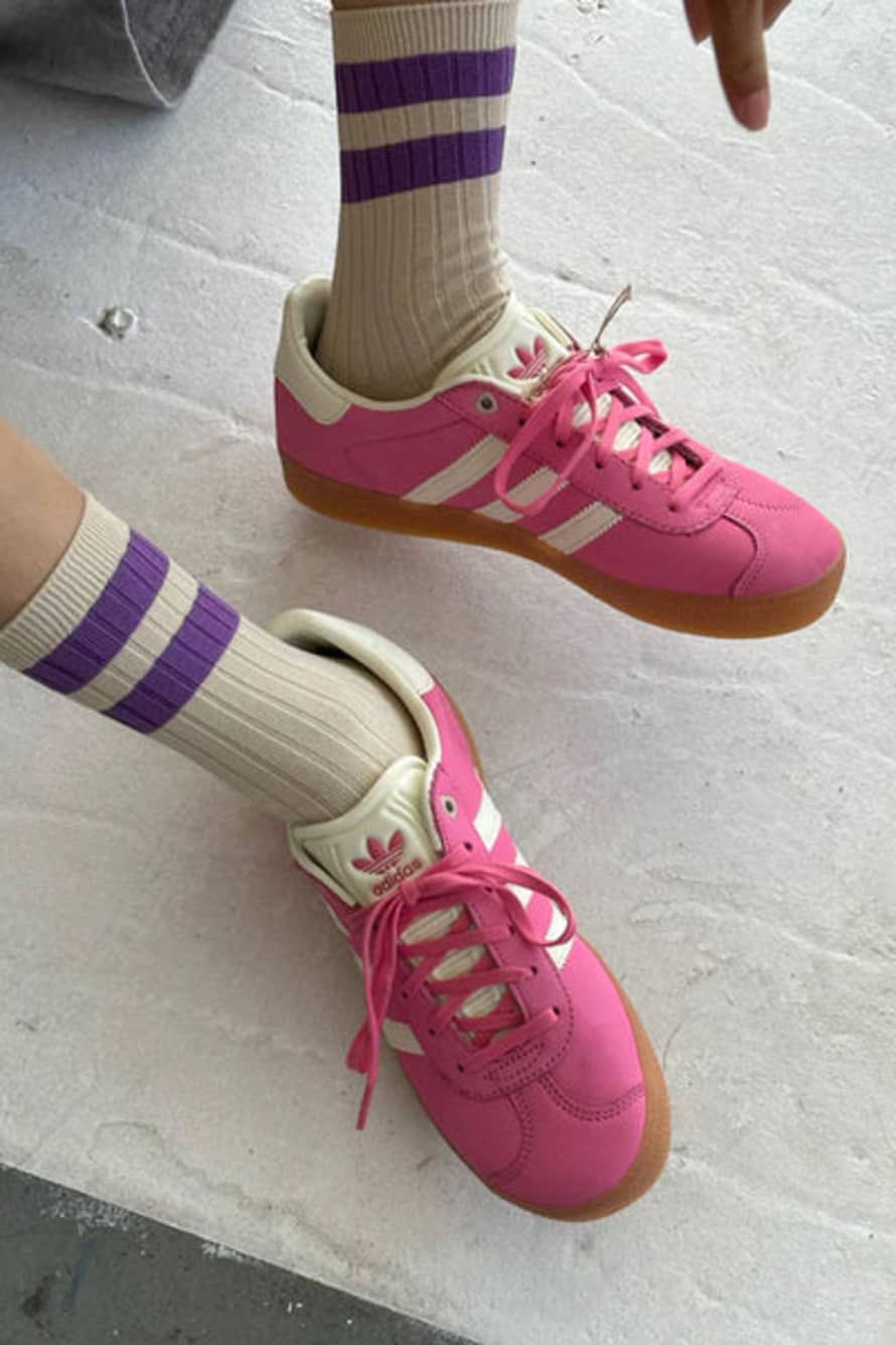 Le Bon Shoppe Her Varsity Ube Socks