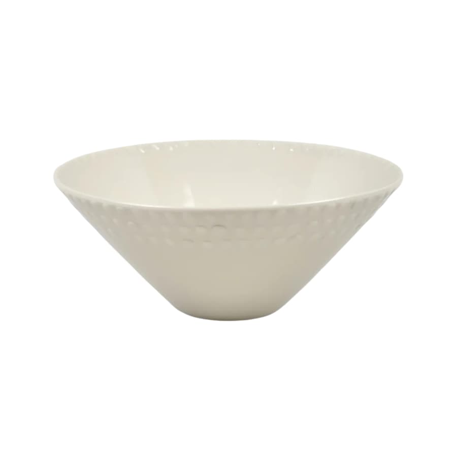 Nkuku Ela Serving Bowl - Cream