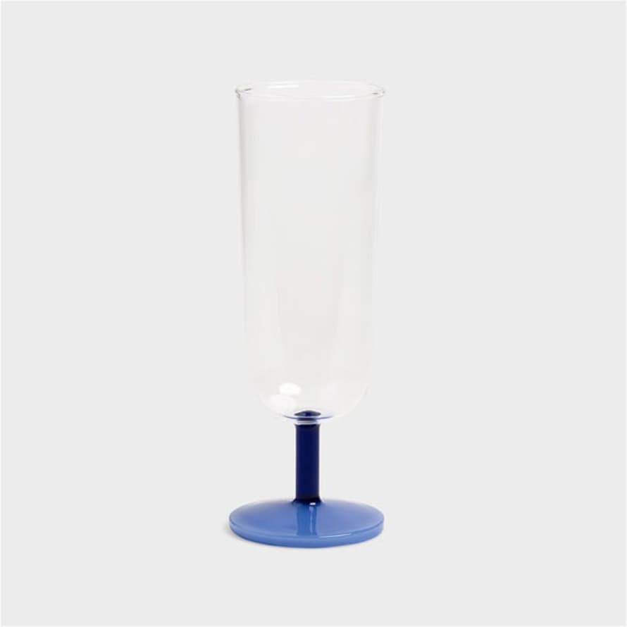 &klevering Blue Flute Mingle Glass