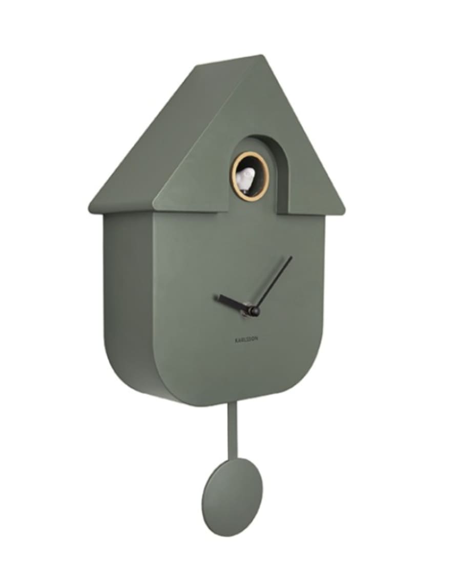 Karlsson Jungle Green Modern Cuckoo Clock