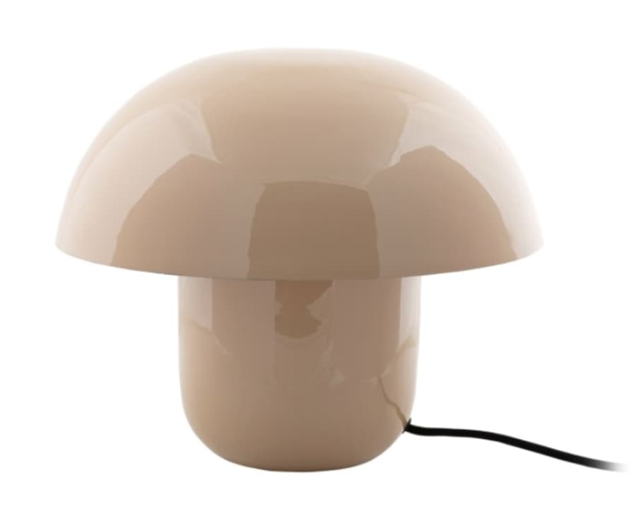 Leitmotiv Soft Brown Fat Mushroom Table Lamp