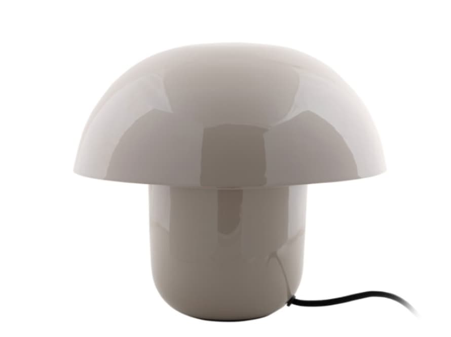 Leitmotiv Warm Grey Fat Mushroom Table Lamp