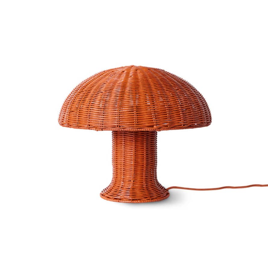 HK Living Rattan Table Lamp Coral