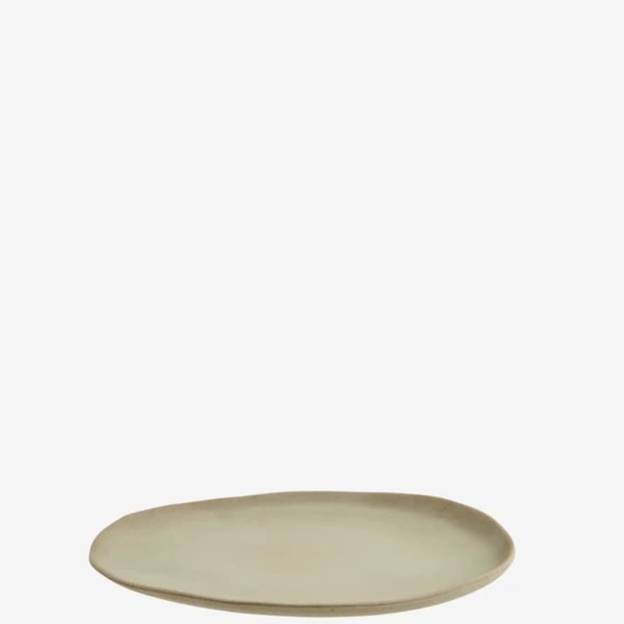 Madam Stoltz Eco Sustainable Melamine Lunch Plate - Matt Taupe