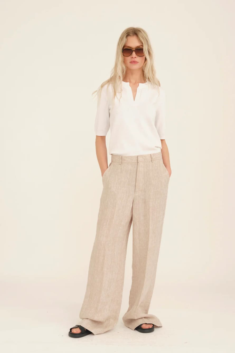 Pieszak Mya Pant In Chalk Beige