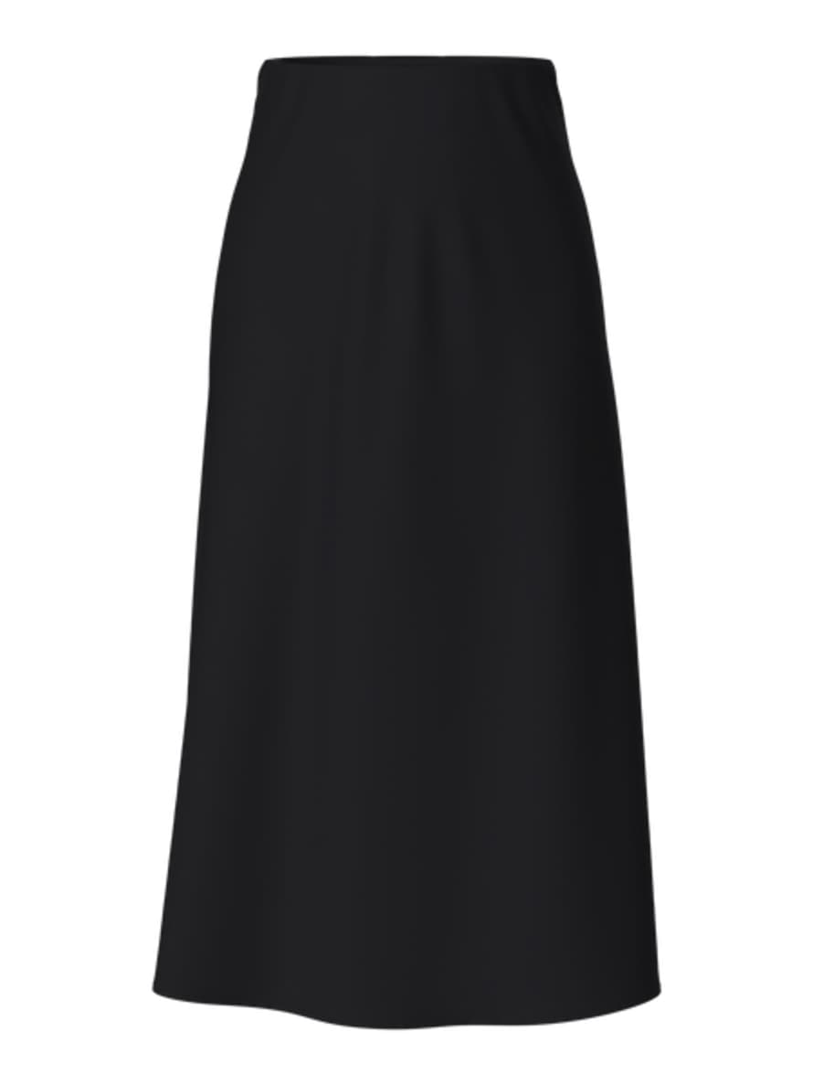 Pieces Pcfranan Black Ankle Skirt