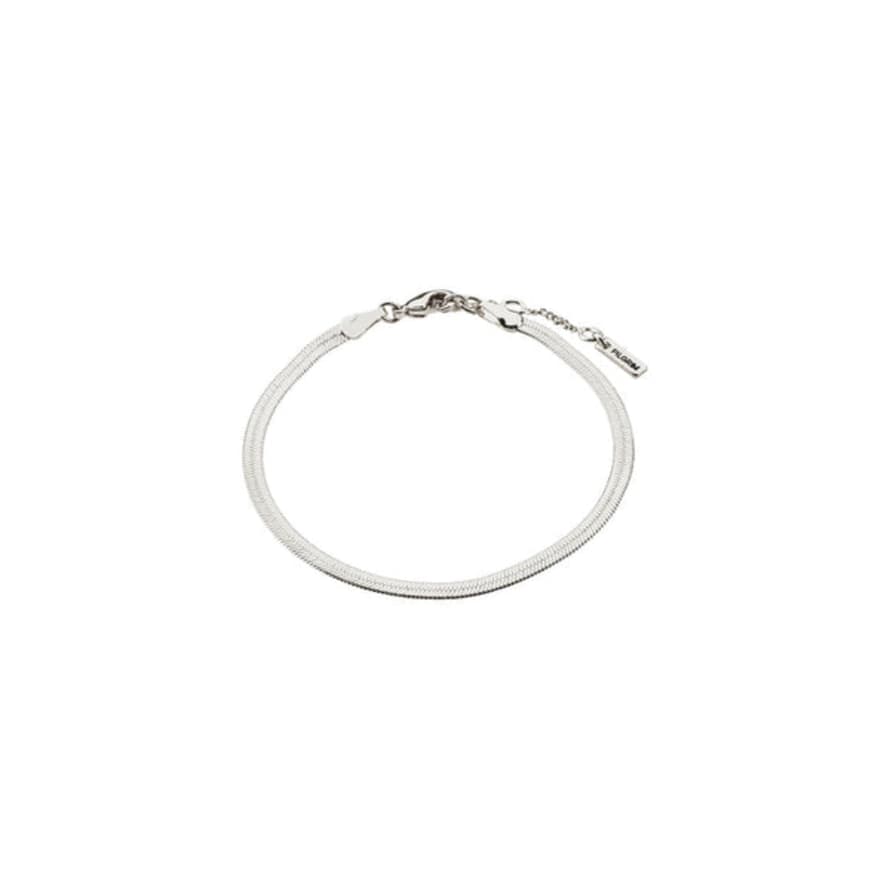 Pilgrim Joanna Recycled Flat Snake Chain Bracelet Silver - Plated