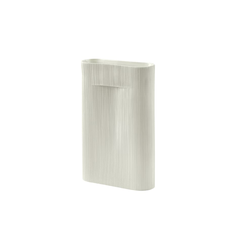 Muuto Ridge Vase H-48.5 cm, Color: Off-White