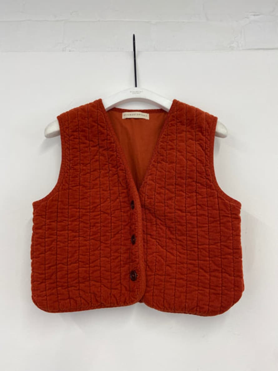 Beaumont Organic Rutland Gilet In Burnt Organic Size Xs