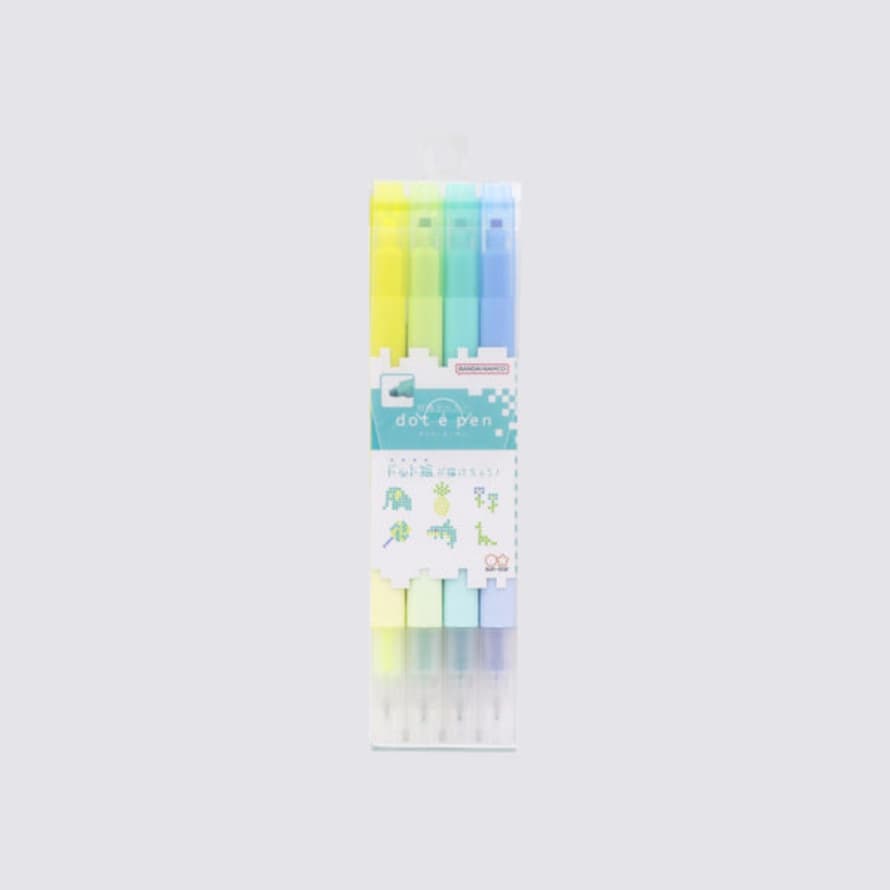 Sun Star Dot E Square Pen - Set Of 4