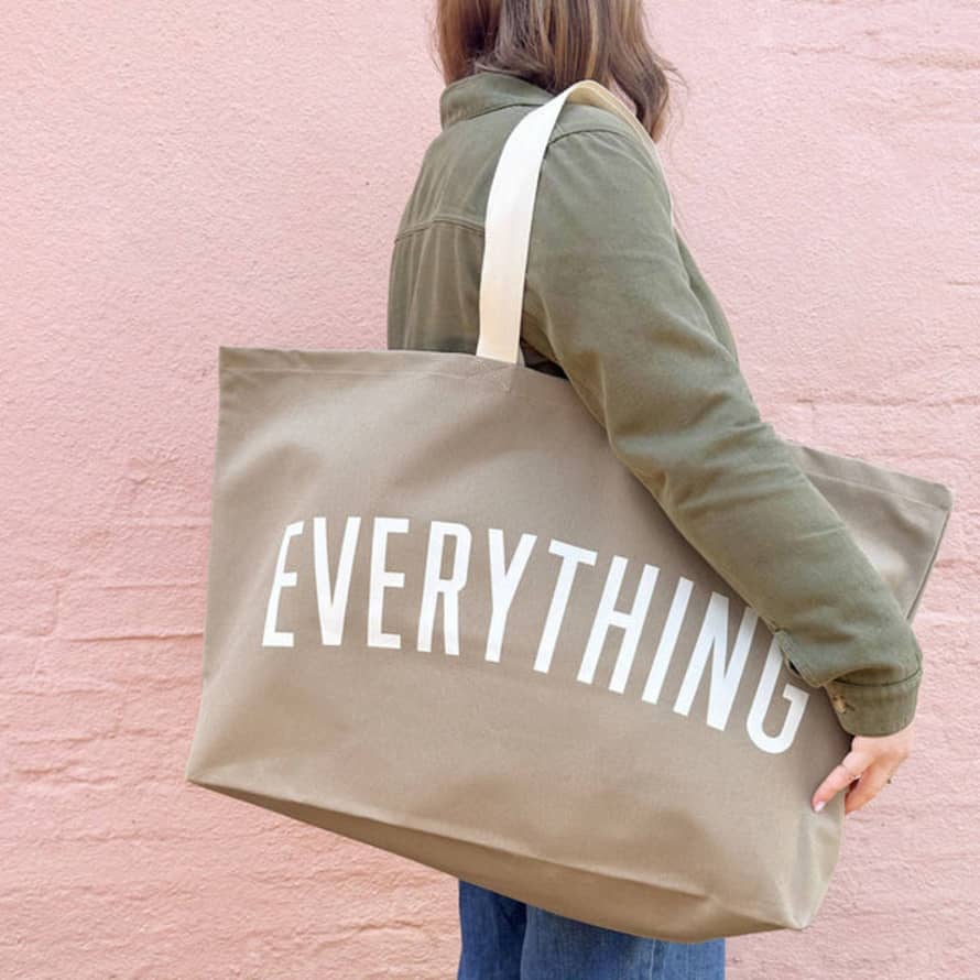 Alphabet Bags Everything - Stone Really Big Bag