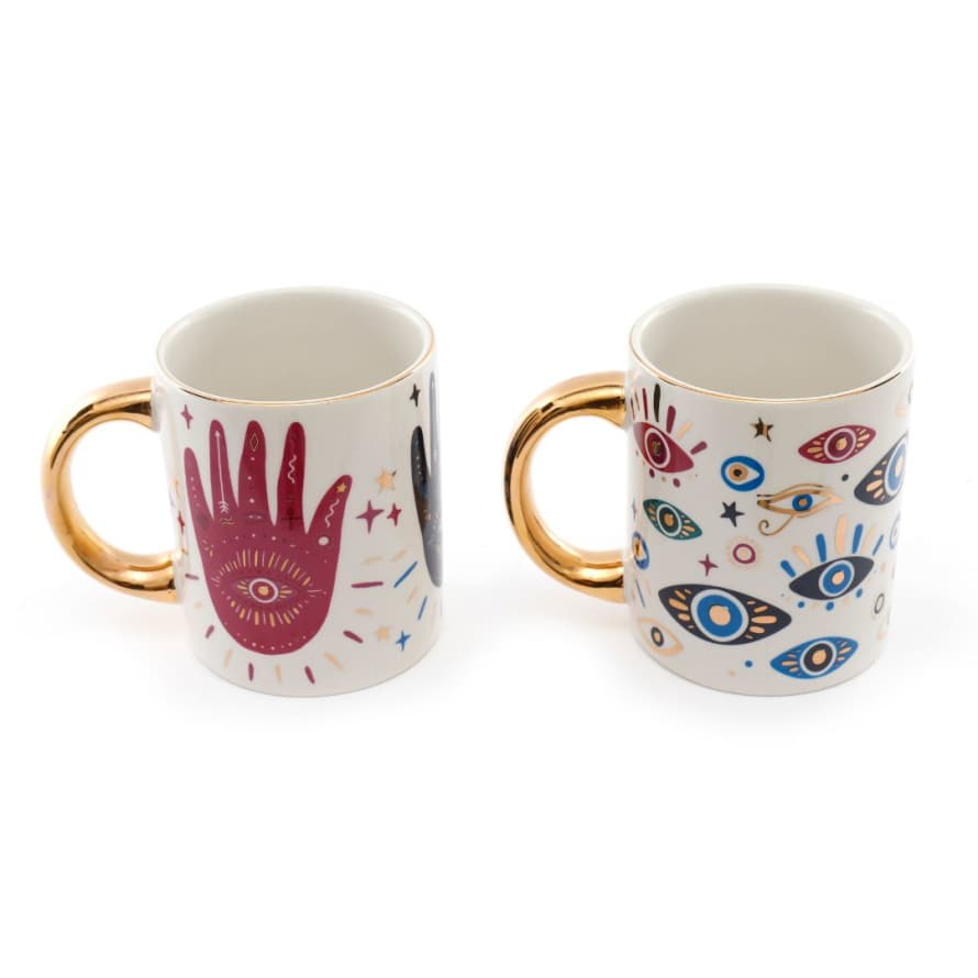 Temerity Jones All Seeing Ceramic Mug : Hand or Eye Design