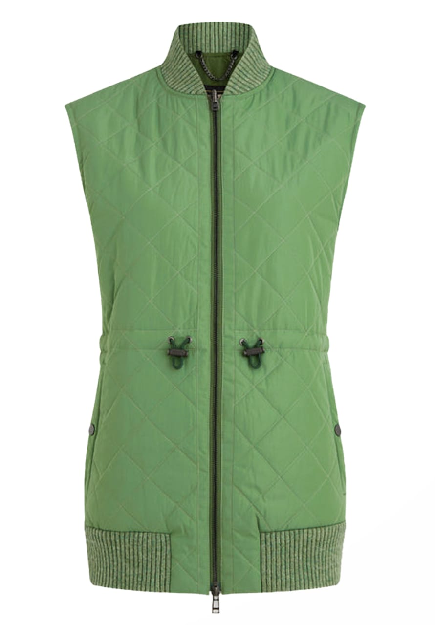 Belstaff Graph Green Delancy Quilted Vest Jacket