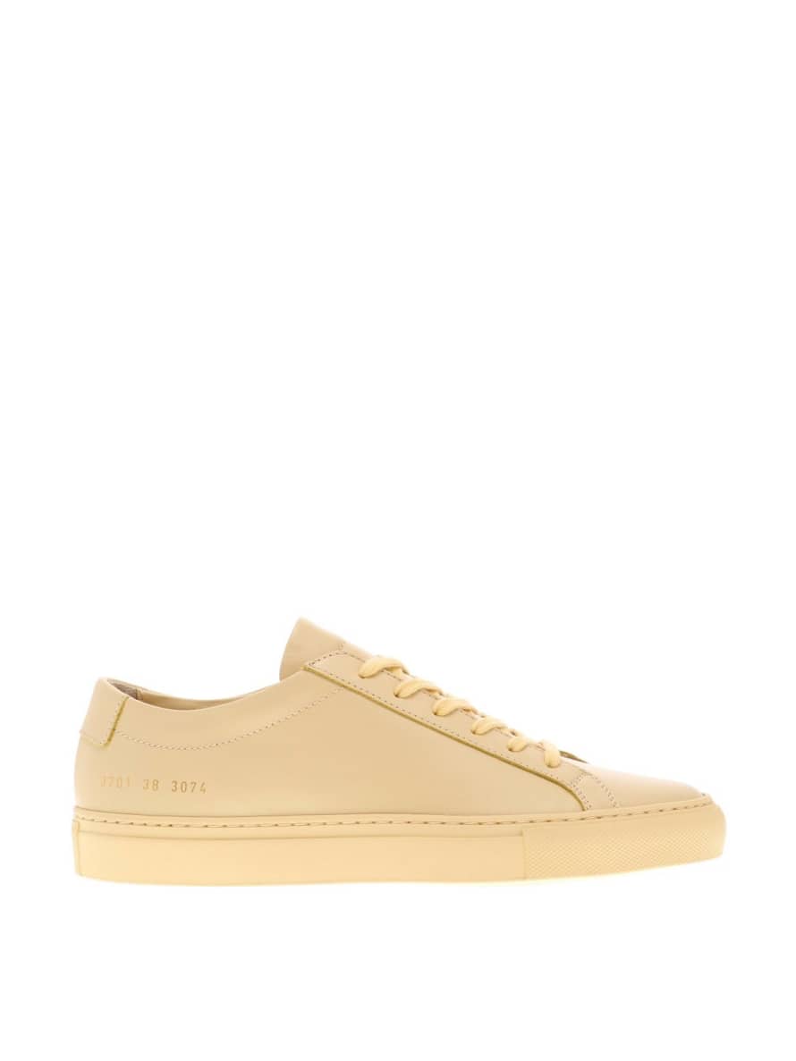 Common Projects Low Yellow Original Achilles Sneakers