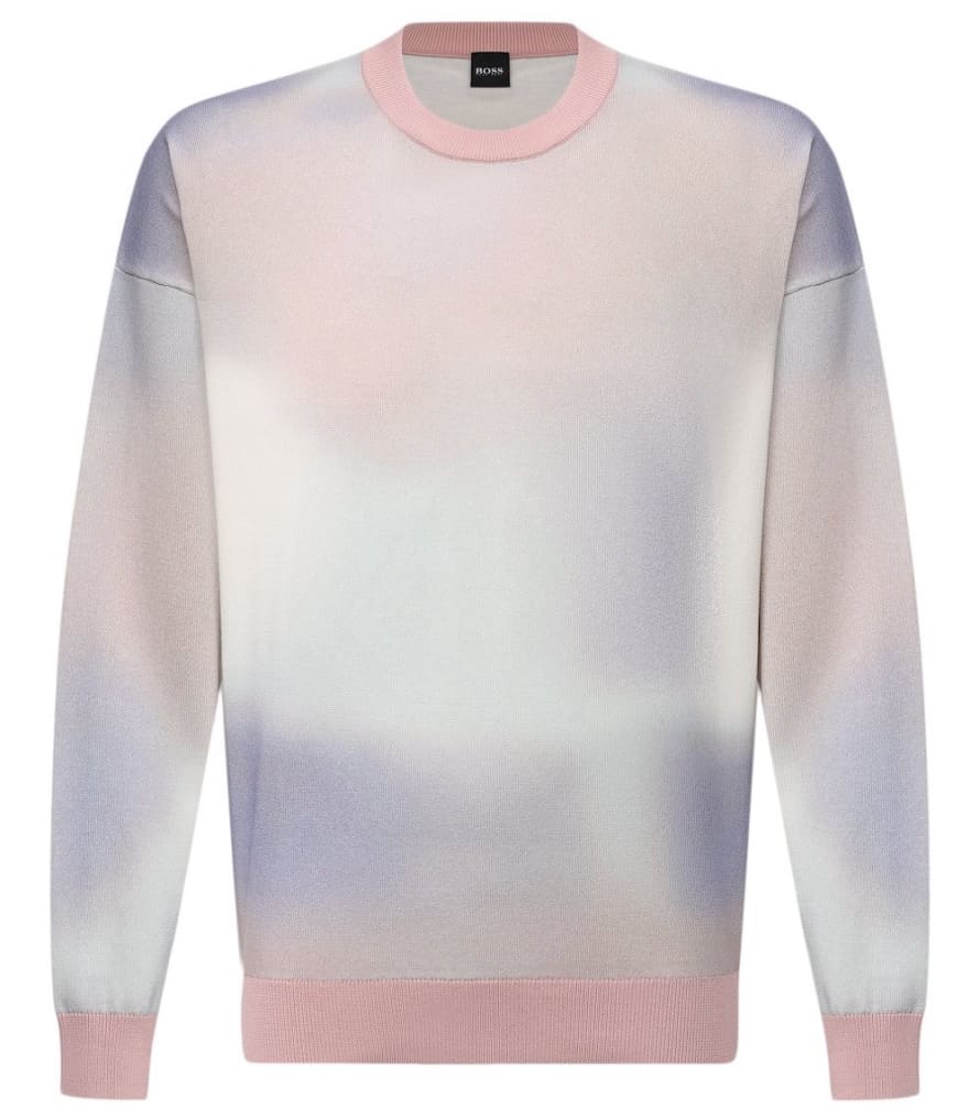 Hugo Boss Light Pastel Pink Henrico Crewneck Sweater