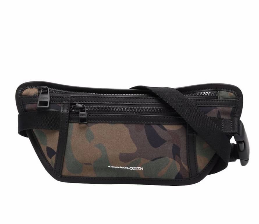 Alexander McQueen  Multicolor Camouflage Logo Belt Bag