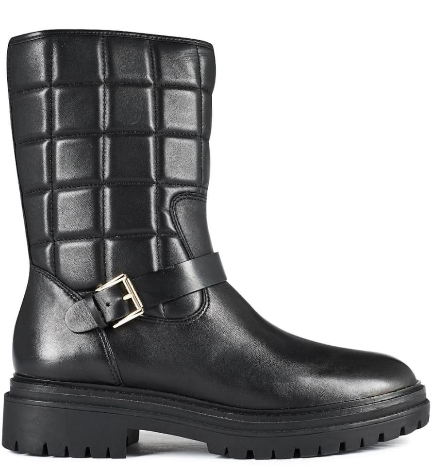 Michael Kors Black Layton Quilted Leather Boots